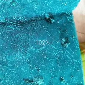 PROMO! TERMURAH KAIN TILE AKAR MUTIARA GLITER TILLE ALLOVER BROKAT TULE BRUKAT KEBAYA TULLE  BAHAN  MOTIF ALLOWER BUNGA HARGA  (0,5 M)