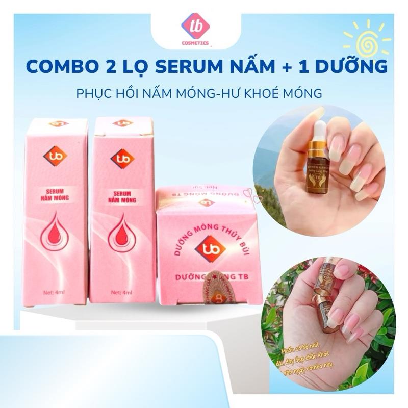 Dưỡng Móng Thuỷ Bùi Nấm Móng Tay Combo Gồm 2 Chai Nấm Và 1 Hủ Dưỡng Móng Chăm Sóc Móng Tay Và Chất dinh dưỡng cho móng