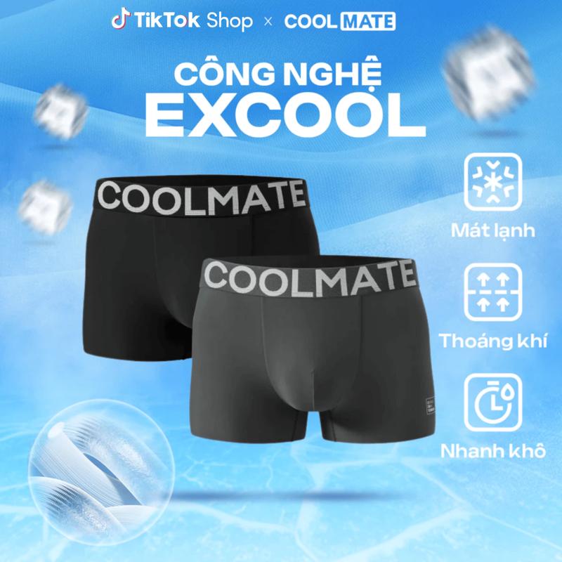 [MỚI] Combo 2 Quần Lót Nam Trunk Excool Clean Cut II, thoáng mát - Coolmate