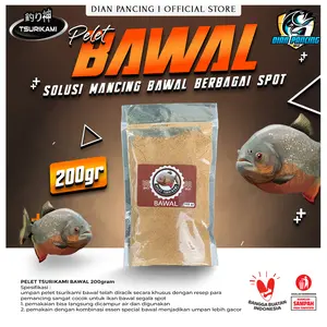 Pelet Tsurikami Bawal Aroma Amis isi 200gram special bawal liaran dan kolaman