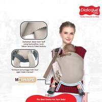 Gambar DIALOGUE BABY Gendongan Samping M-Shape 4IN1 Squirrel Series DGG4338 - Abu dari Dialogue Group Store Kota Bandung 3 Tokopedia