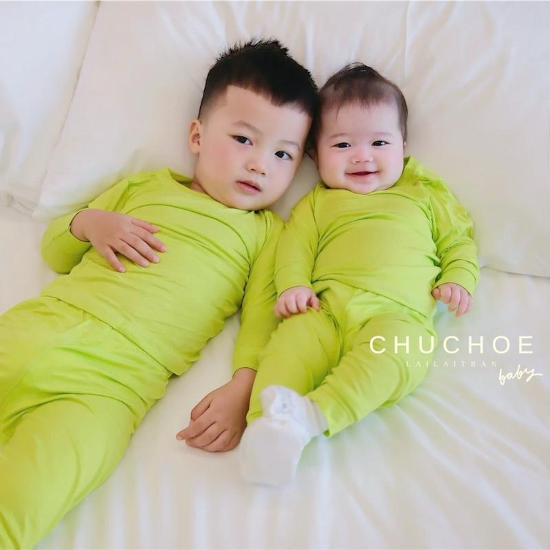 BỘ TAY DÀI QUẦN DÀI thun lạnh cho bé trai , bé gái ( 5-20kg ) CHUCHOE