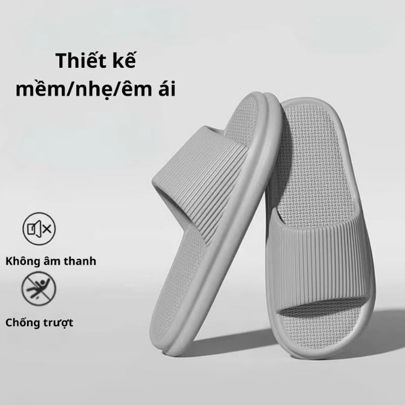 Dép đi trong nhà phòng tắm đế dày chống trượt chống thấm nước dép nam
