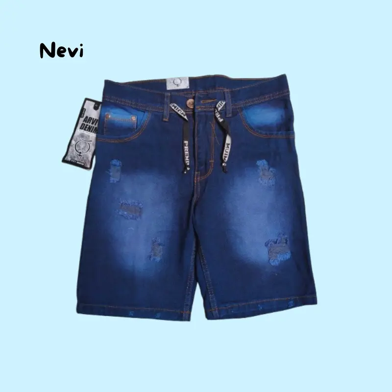 paket usaha 6pc celana pendek jeans pria Distro sobek 3