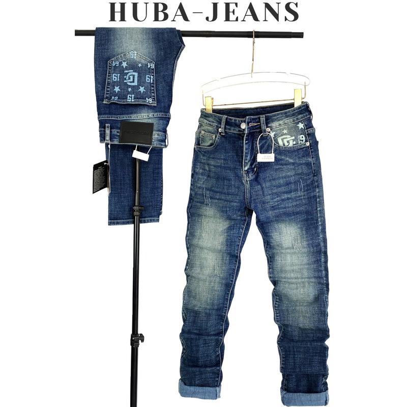 Quần jeans nam PHOM ÔM ỐNG CÔN thời trang Menswear Pants Có Túi Denim quầntàntật quần purple quần biker - HUBA-JEANS