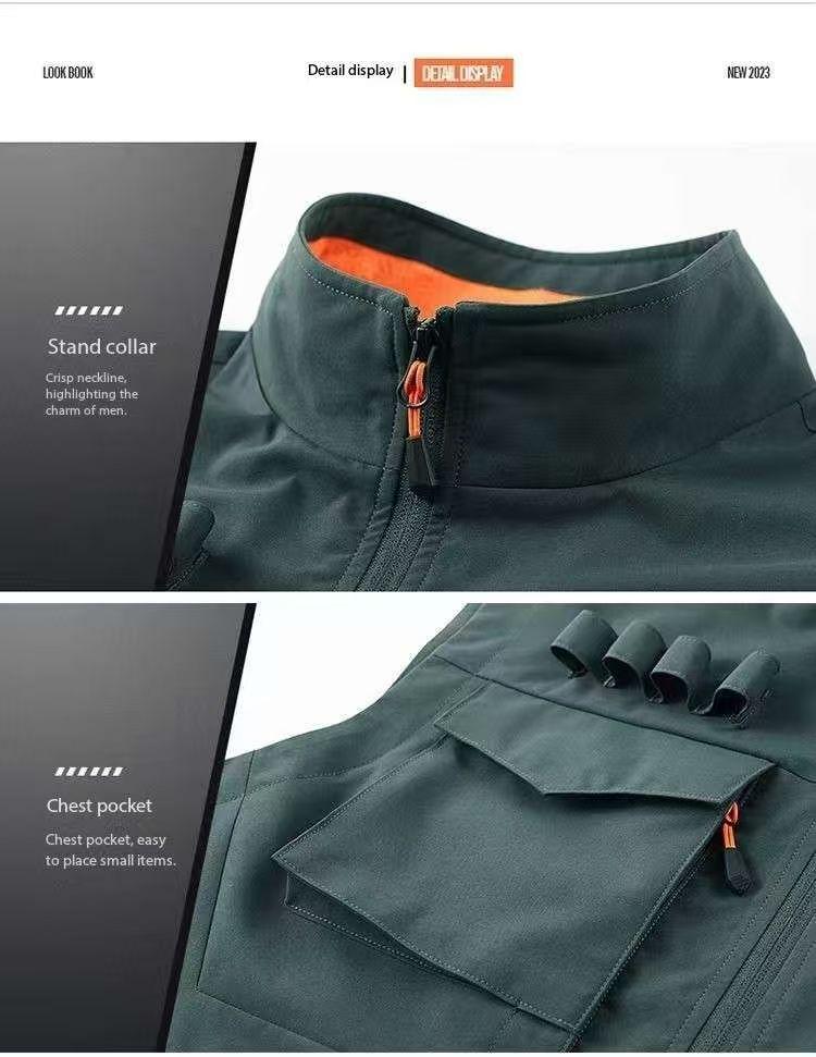 Product Introduction of Áo Vest Nam, Hàng Mới Về, Thích Hợp Cho Mùa Xuân Và Mùa Thu, Thể Thao Giải Trí Ngoài Trời, Dáng Rộng Và Ngoại Cỡ, Áo Khoác Câu Cá, [Afewf] Menswear 11