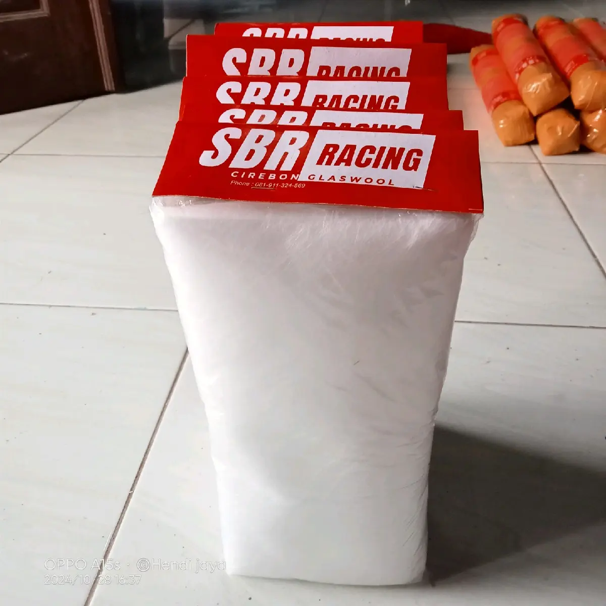 GASBUL/GASWOOL KNALPOT  RACING PUTIH ANTI BAKAR