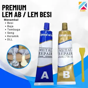 Lem Besi AB Tahan Panas Multifungsi Kuat Penambal Besi Steel Metal Radiator Blok Mesin Tangki Bensin Anti Bocor Metal Casting Glue Menambal / Menyambung Plastik Alumunium Kaca Keramik Kayu dl