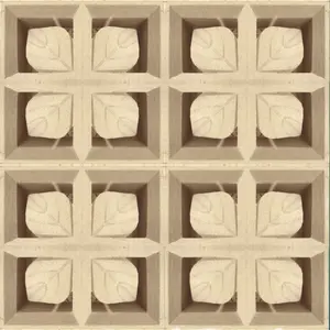 Furniture Roster Beton 20x20x8cm - Model Daun