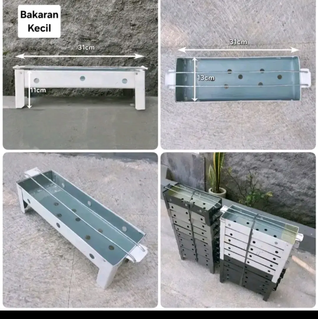 tempat bakaran sate/pemangang bahan tebal kokoh