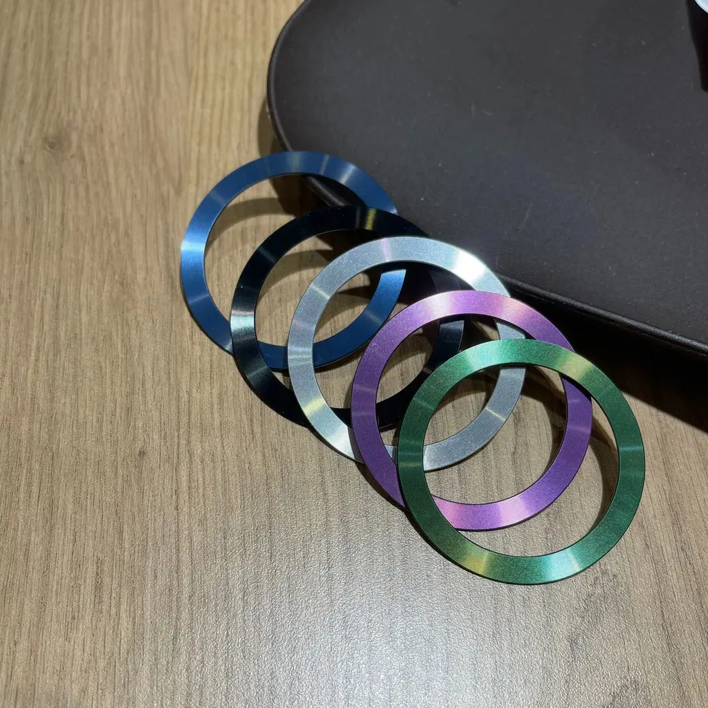 2pcs for Magsafe Magnetic Plate Ring Universal Metal Sticker Support Wireless Charger Metal Plate Sheet for Magnet Car Holder