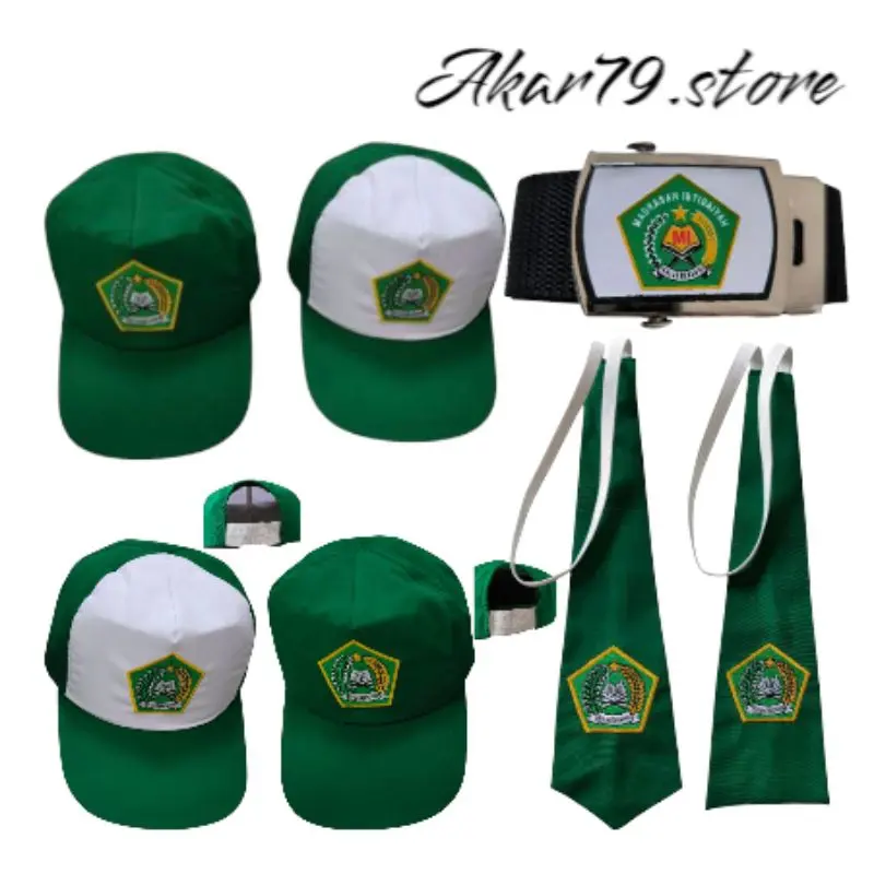 TOPI BORDIR DASI BORDIR IKAT PINGGANGATRIBUT SEKOLAH MI