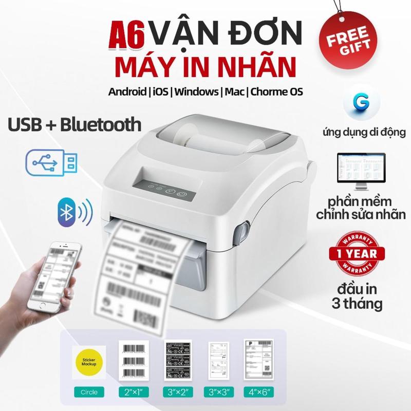 Máy In Nhiệt, A6 A7, In Đơn Hàng, TikTok, Không Cần Mực