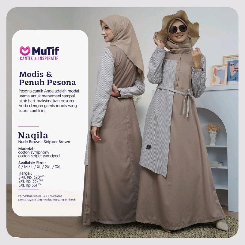 GAMIS MUTIF NAQILA PROMO SALE 30% REGULER 2