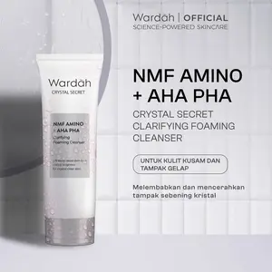 WARDAH Brightening Crystal Secret NMF Amino AHA PHA Clarifying Foaming Cleanser 100 ml - Skincare