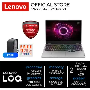 LENOVO LOQ 15IRX9 i7 13650HX RTX4050 6GB/ 16GB 512GB W11+OHS+M365B 15.6FHD 144HZ 100SRGB 4ZRGB