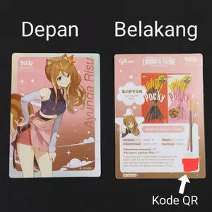 Photocard Kartu Hololive x Pocky Ayunda Risu 5th Anniversary Live Chromatic Future pocky hololive