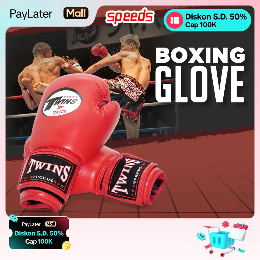 SPEEDS Boxing Gloves 12oz Sarung Tinju Peralatan Bela Diri Boxing Perlengkapan Boxing 033-7