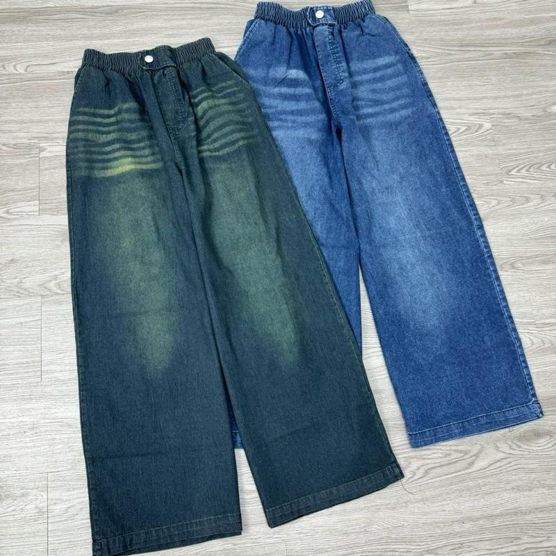 [40-80kg] SIÊU PHẨM Quần xuông ống sớ chất bò jean giấy mềm mát năng động, cao cấp nữ. 4