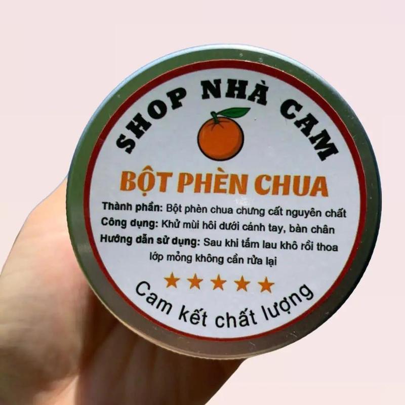  Bột Phèn Chua Chưng Cất Không Mùi 100g - Khử Mùi Hôi Nách Hôi Chân 