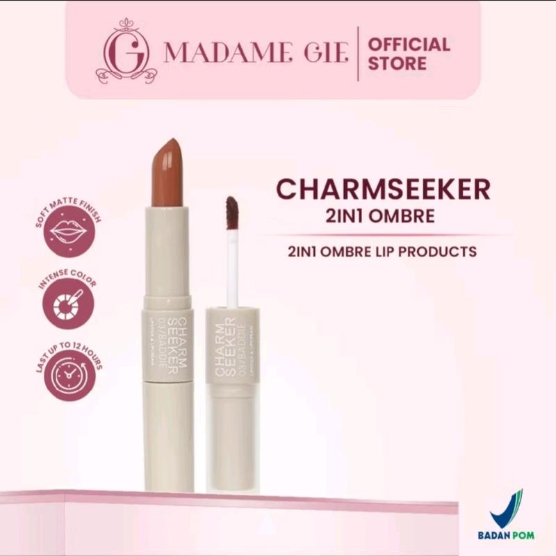 Bibir Lipbalm Kosmetik Charmseeeker Lipstik Ombre 2in1 Produk Wanita 0