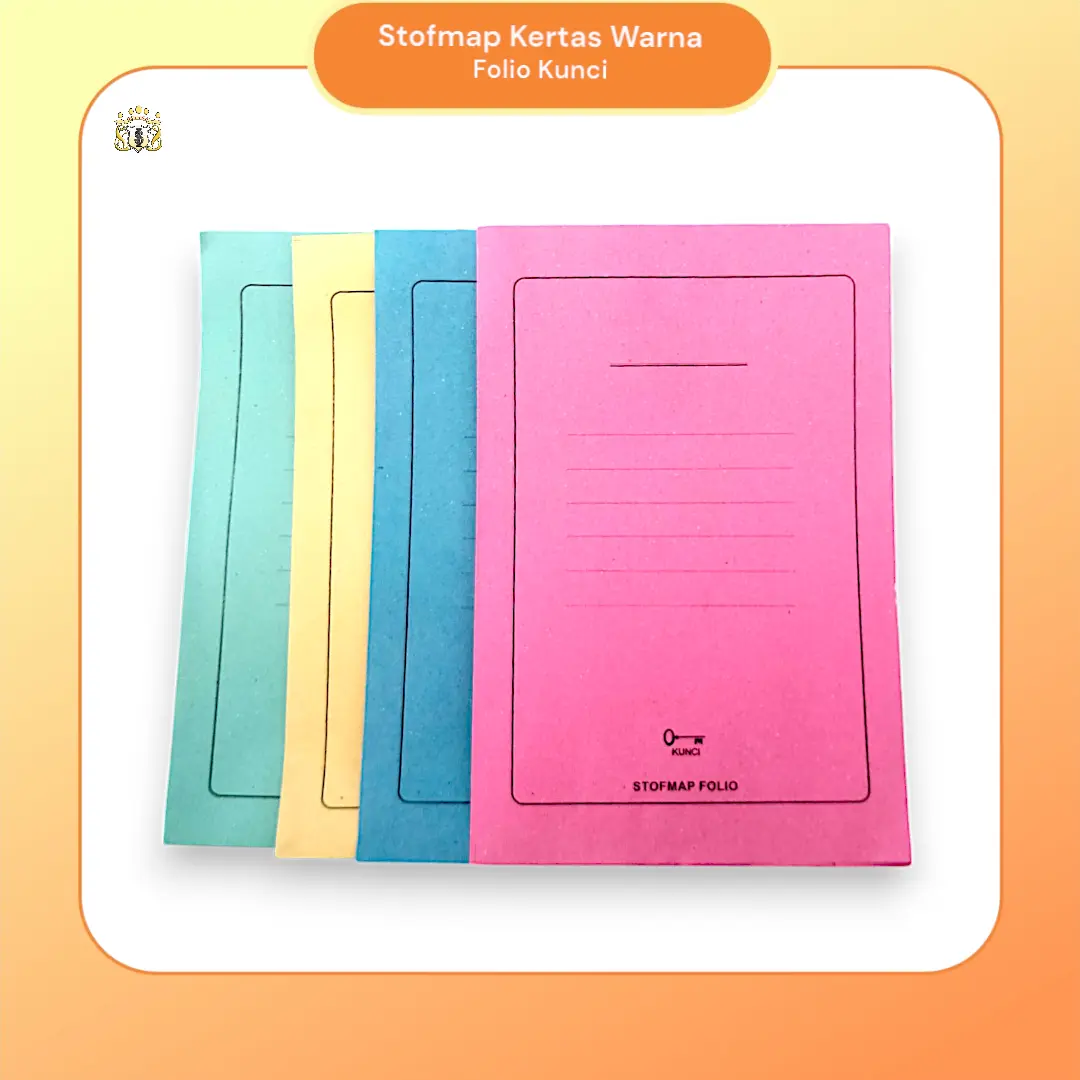 [ Ecer ] Stofmap Kertas Kunci Warna / Map Kertas Serbaguna / Map Berkas Stationery