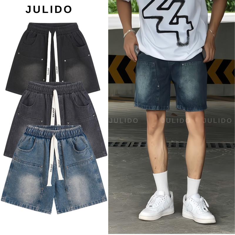 Quần short jean nam nữ JULIDO, chất vải jean mềm thoải mái