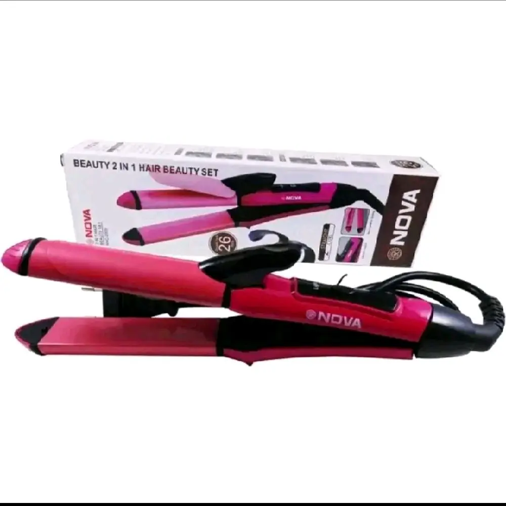 Catokan 2in1 Pelurus dan Sisir Rambut - Promo Sale - Straightener Curly