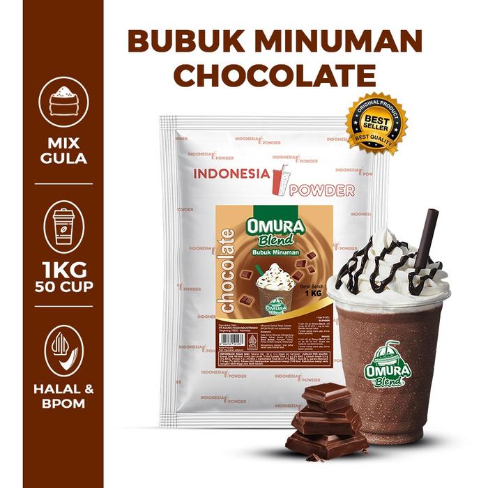 Gambar OMURA Blend Bubuk Minuman Rasa Chocolate / Cokelat Powder Drink 1 Kg Omura Powder dari OMURA POWDER SHOP Kota Administrasi Jakarta Barat Tokopedia