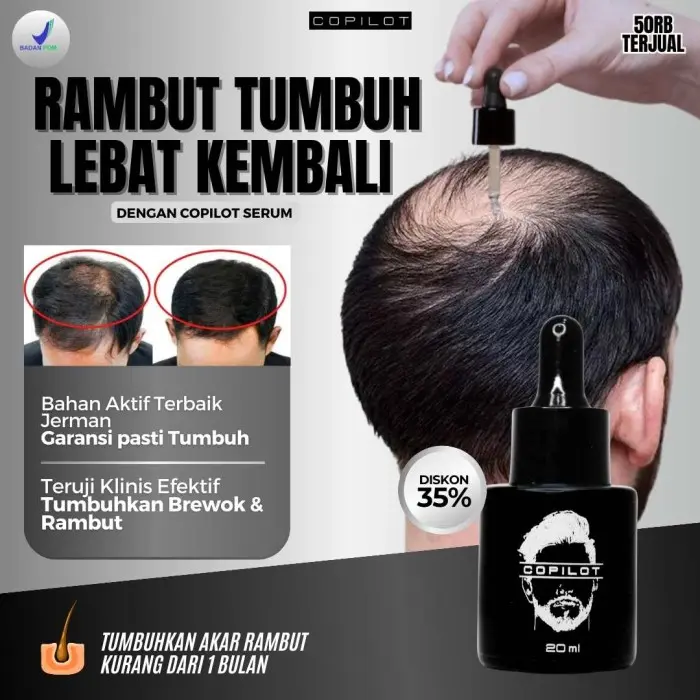 COPILOT HAIR BOOSTER SERUM Penumbuh Rambut Botak, Pelebat rambut, mempercepat pertumbuhan rambut 0