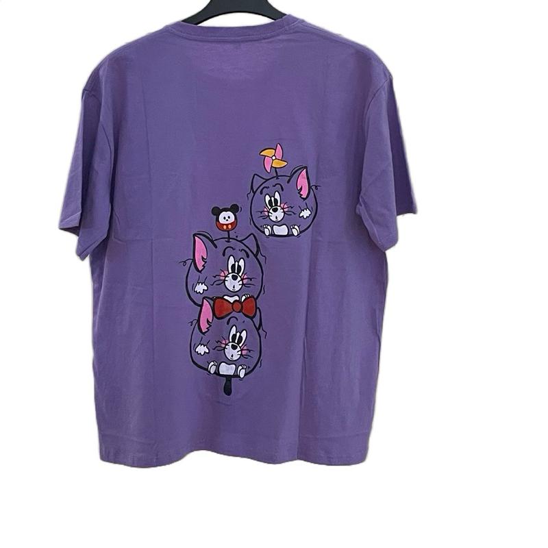 Atasan wanita bahan kaos warna ungu 1