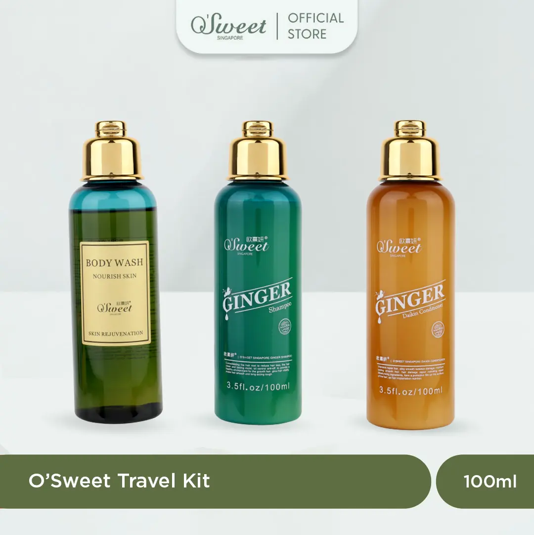 OSWEET Travel Kit 100 ml Ginger Series 100ml & Nourish bodywash 100ml