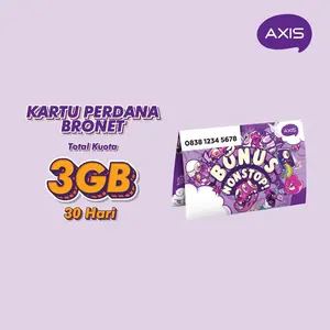 ORIGINAL - PERDANA AXIS BRONET 24JAM 3GB 3HR