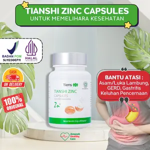TIANSHI ZINC CAPSULES - Bantu Memperbaiki Lambung, Hormon dan Regenerasi Sel - BPOM HALAL