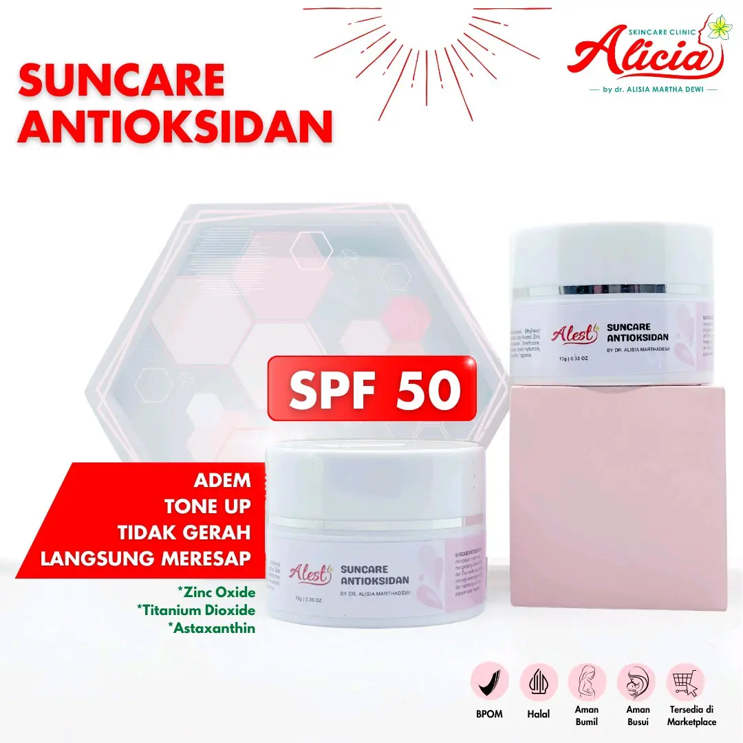 Alest Suncare Antioksidan Alicia Skincare (SBAO) SPF 50
