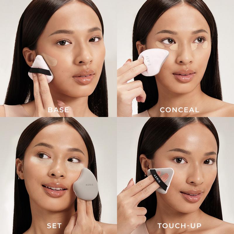 Aeris Beauté Flawless On The Go Bundle | 1 Set Bundle Paket Hemat Brush Spons Make Up Travel Portable Multifungsi 6
