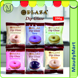 PLAZA Raja Glaze Donat 200g - Pilihan Rasa Tiramisu, Taro, Green Tea, Strawberry, Dark, dan White