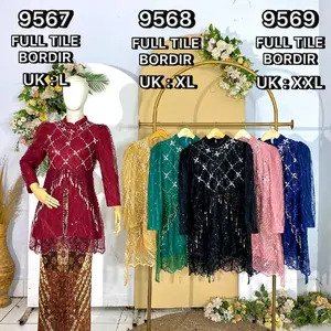 Atasan brukat payet rumbai