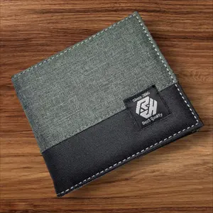 Dompet Pria Dompet Lipat Bahan Canvas