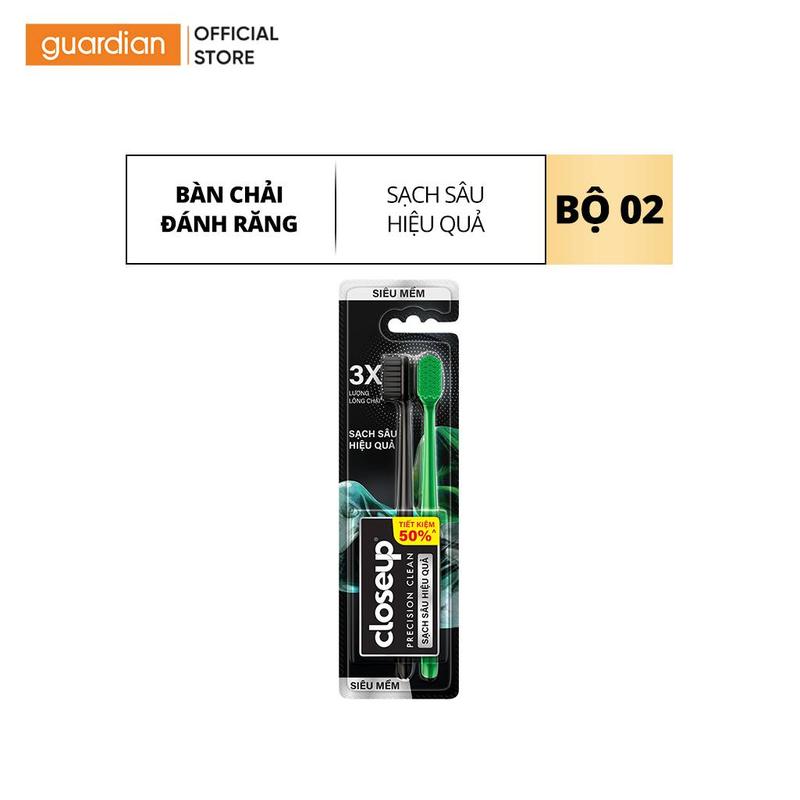 Bàn Chải Đánh Răng Siêu Mềm Mại Closeup Precision Clean Giao Màu Ngẫu Nhiên 2 Cây | Guardian Việt Nam