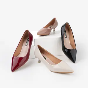 Rowey Sepatu Heels Wanita Pump Shoes Heels 4cm Evelyn High