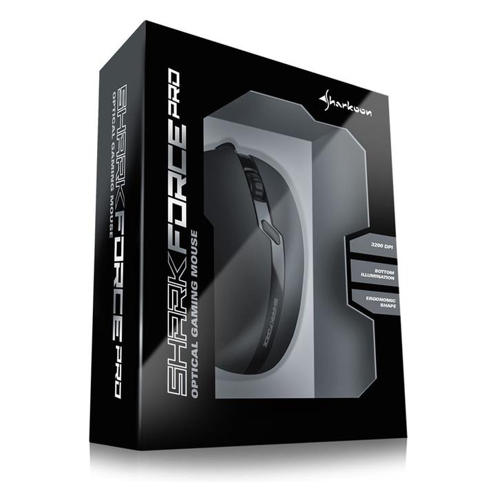 Gambar MOUSE GAMING SHARKOON - SHARK FORCE PRO BLACK dari Toko Expert Komputer Kota Administrasi Jakarta Pusat Tokopedia