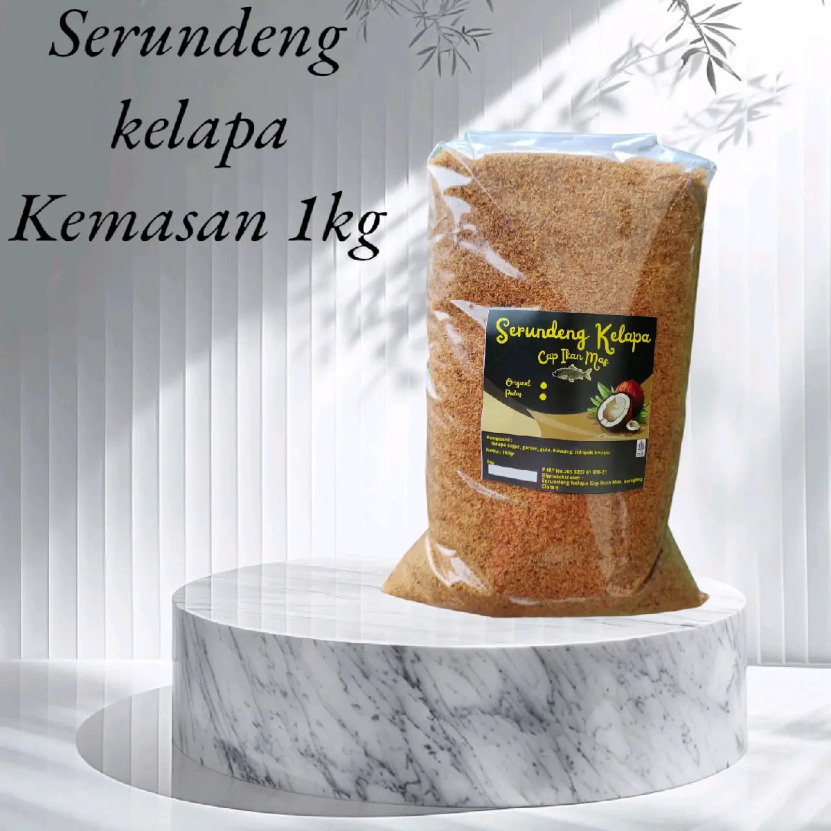 Serundeng Kelapa Asli Khas Ciamis - Snack Makanan Ringan - Food organik
