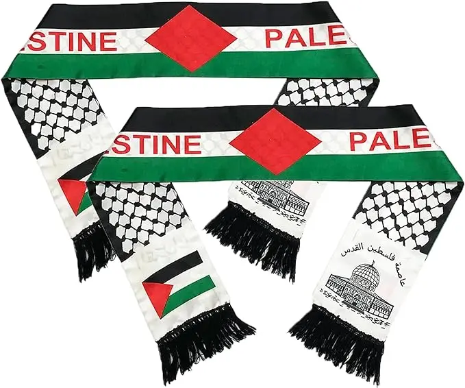 2 Pack Palestine Flag Scarf Palestine Arab Gift Shemagh Arafat  Palestine men's scarf Islamic GIFTS