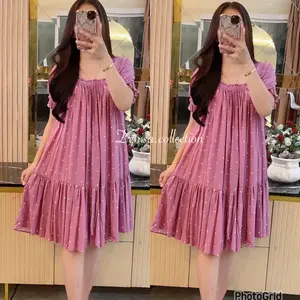 LONGDRESS Busui Daster Viral Kekinian Bahan Rayon Premium Bumil