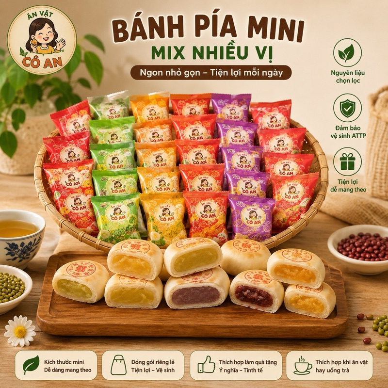 Bánh Pía Mini Mix Vị