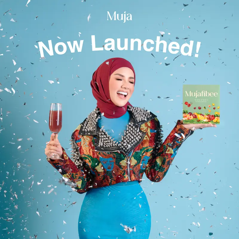 Mujafibee by Mulan Jameela Minuman Serbuk Rasa Plum - 1 Box (10 Sachet) 2