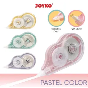 Correction Tape Joyko CT-522 Pastel - 1Pcs Tipp Ex Kertas Stationery
