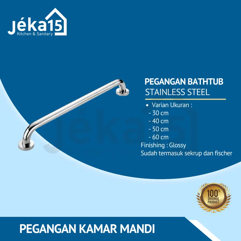 Pegangan Bathtub | Pegangan Kamar Mandi Stainless Steel Glossy 1
