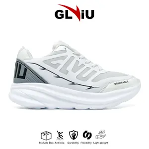 Sepatu Running GLVIU Dominance Sneakers Casual Pria Wanita Olahraga Lari Jogging Outdoor - White